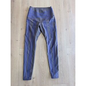 Fanka Power Band Leggings Reversible Wear  Pockets Cloud Gray Sz XS Full Length